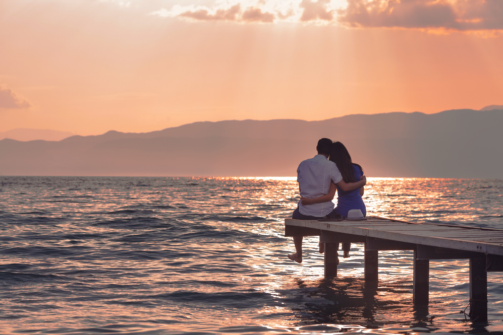 Couple Enjoying Sunset